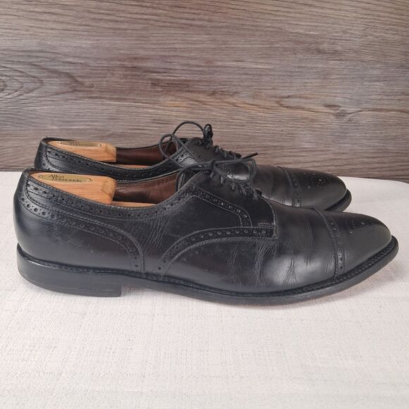 Allen Edmonds Men’s Sanford Leather Cap Toe Derbies Size 14A Made In USA main image 8